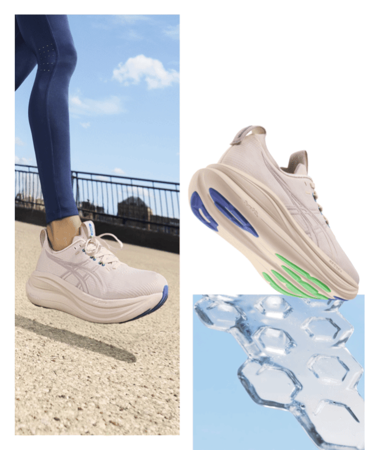 Zoom in on tech feature highlighting the cushioning