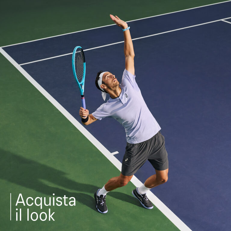 ASICS tennis shop the look component