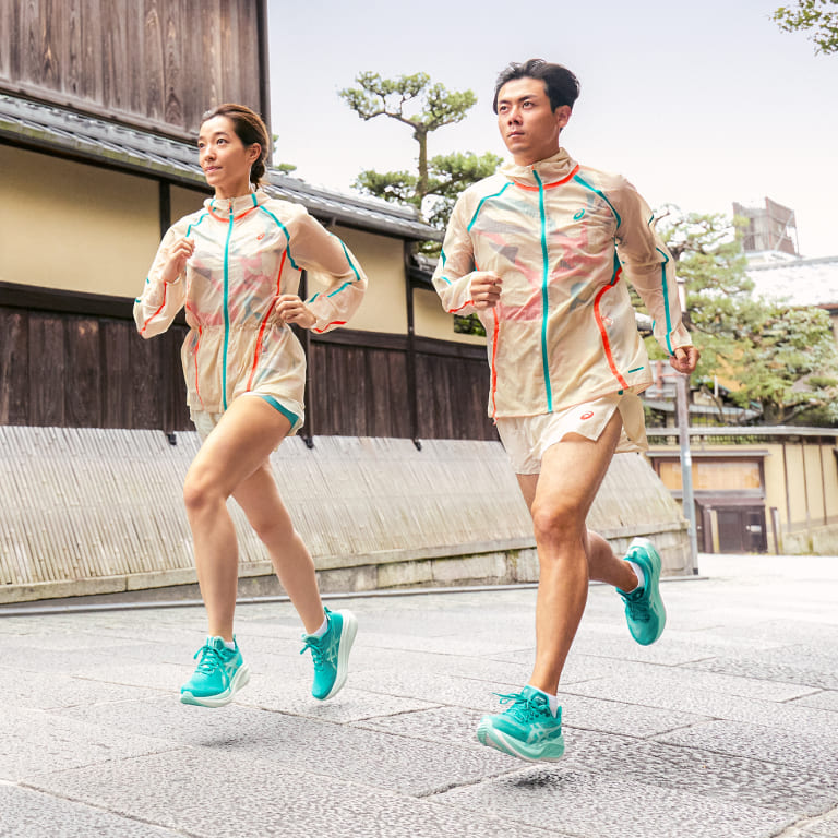 Limited series apparel - two people running