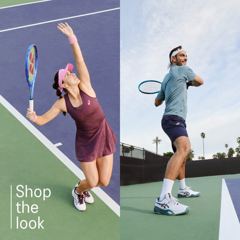 ASICS tennis shop the look component