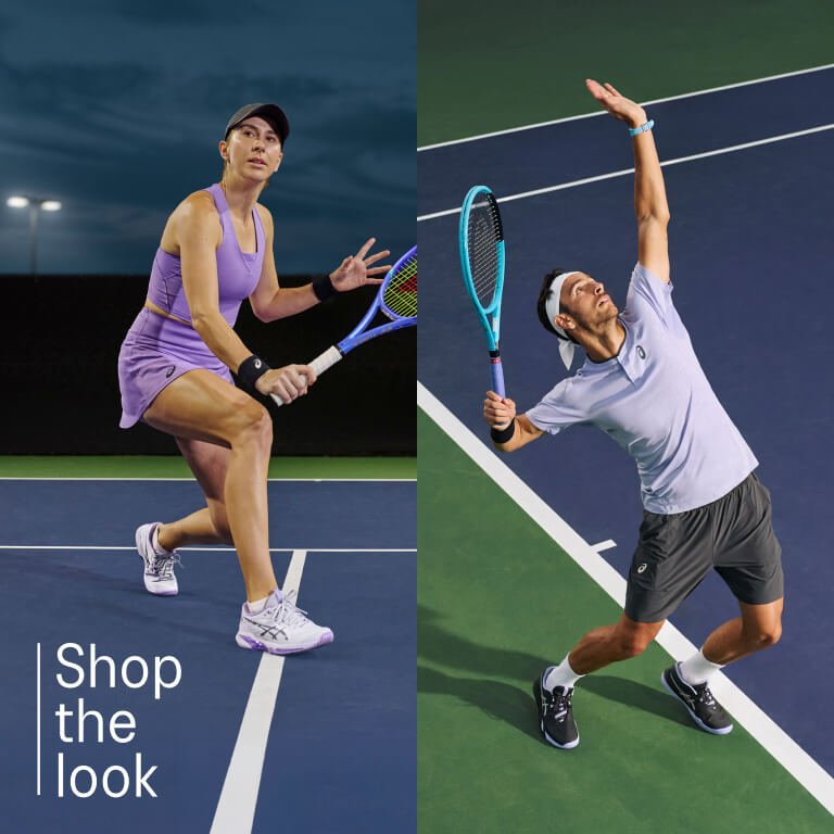 ASICS tennis shop the look component