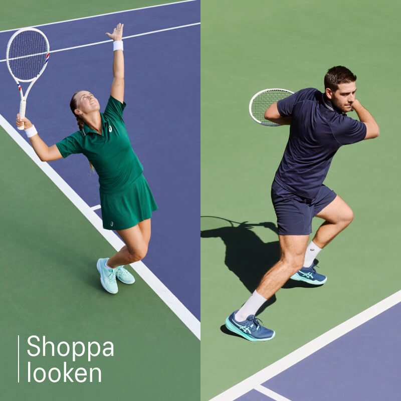ASICS tennis shop the look component