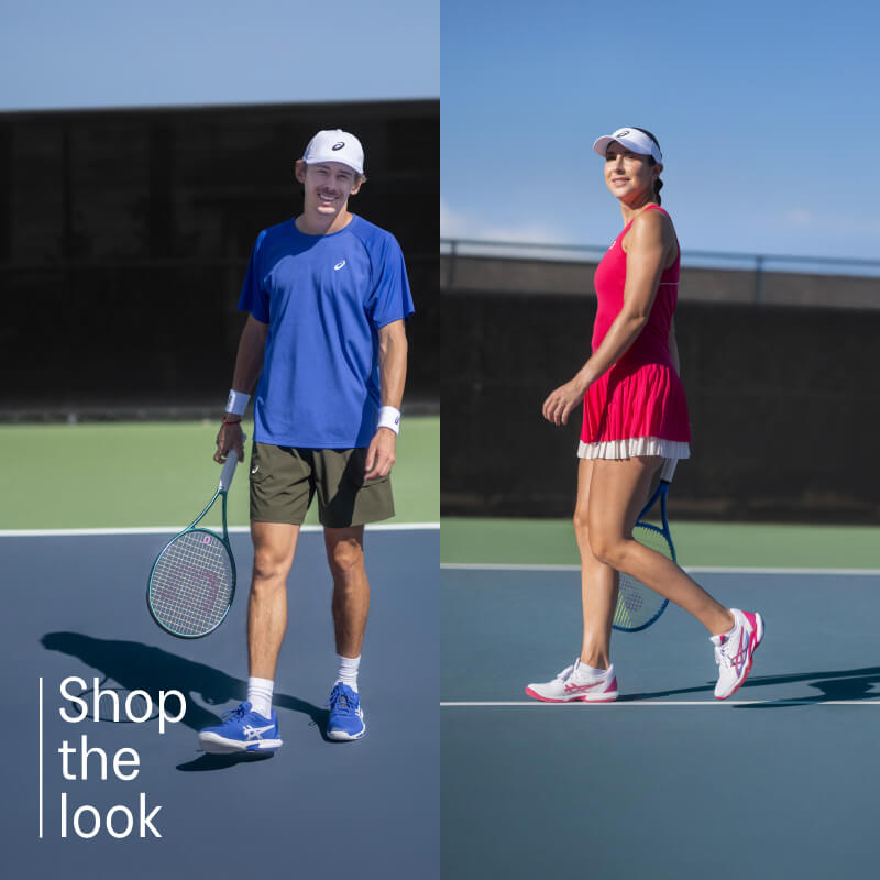 ASICS tennis shop the look component