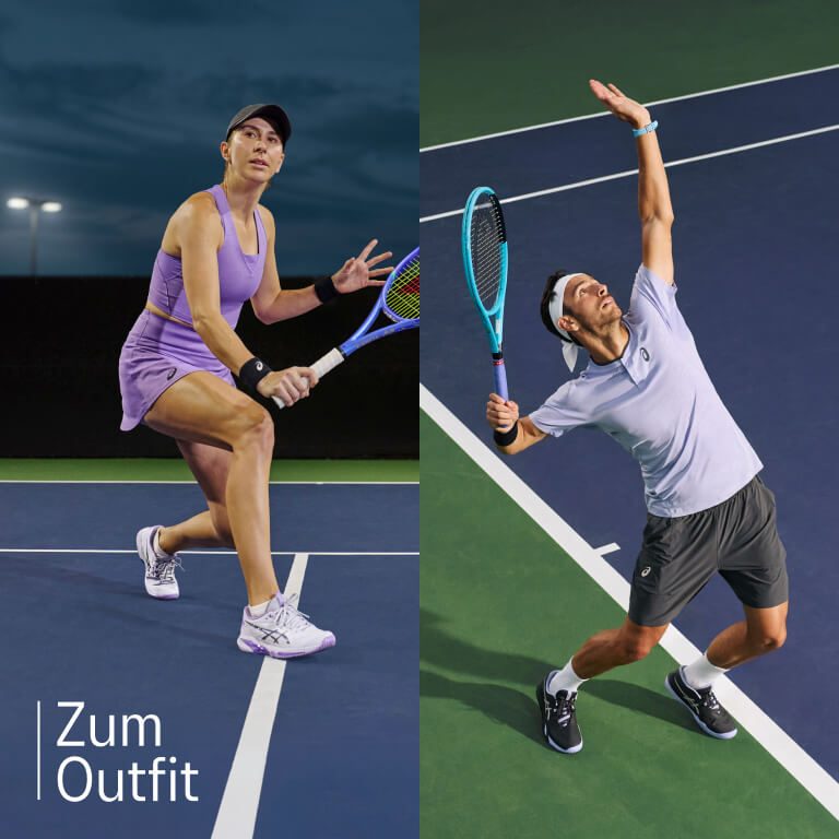 ASICS tennis shop the look component