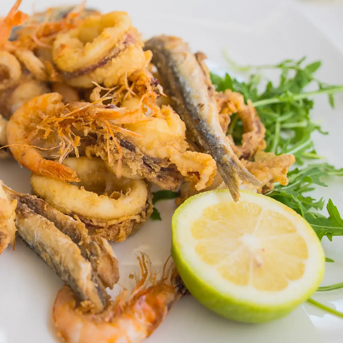 Sample the best of the lagoon with fritto misto