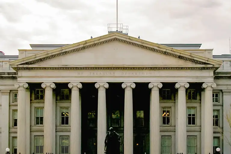 Explore the intriguing US Treasury Building