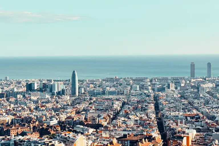 Snuggle up and watch the sunset over the city