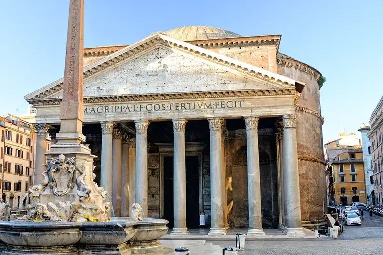 The Pantheon area on a sunny day