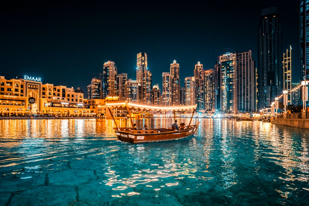 Dubai December night cityscape, coastal humidity UAE, vape in cool climate, JBR at night - Christmas in Dubai: A Guide To Visiting Dubai in December