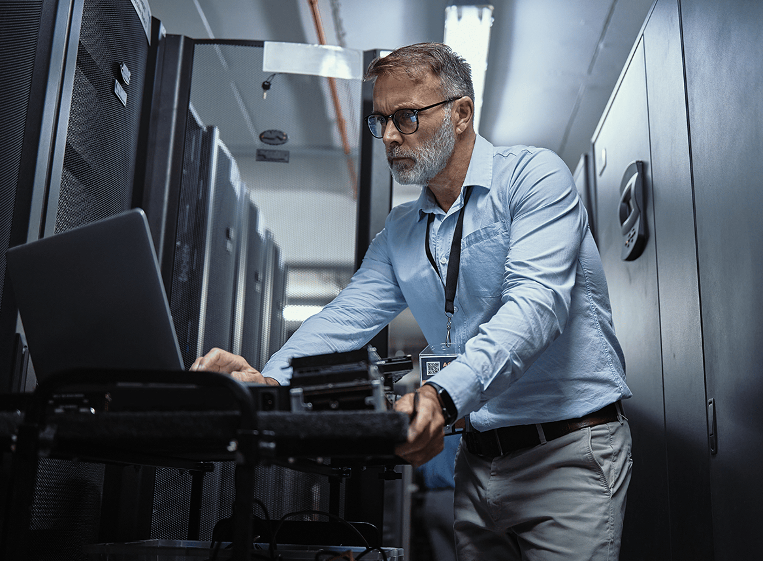 IT Professional in Server Room