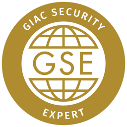 GIAC Security Expert (GSE) certification badge