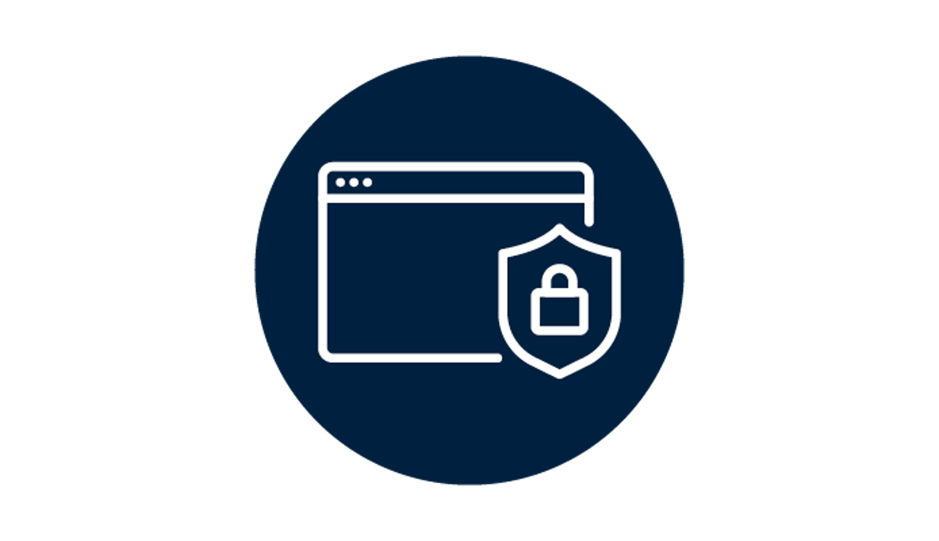 Browser Page with Lock and Shield