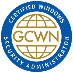 GIAC Certified Windows Security Administrator (GCWN) certification badge