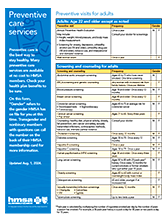 Preventive Care Services flyer thumbnail