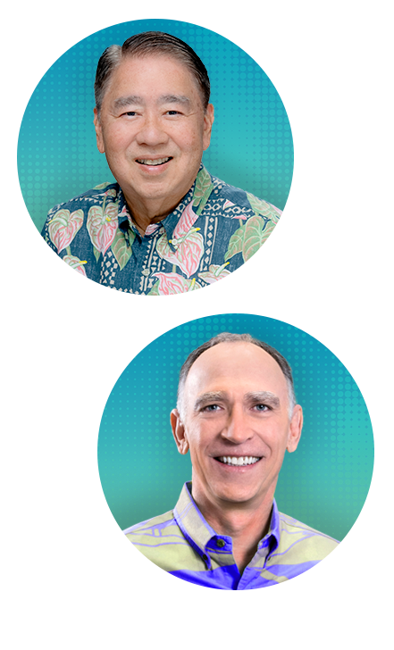 Photo of Mark Mugiishi and Robert Harrison