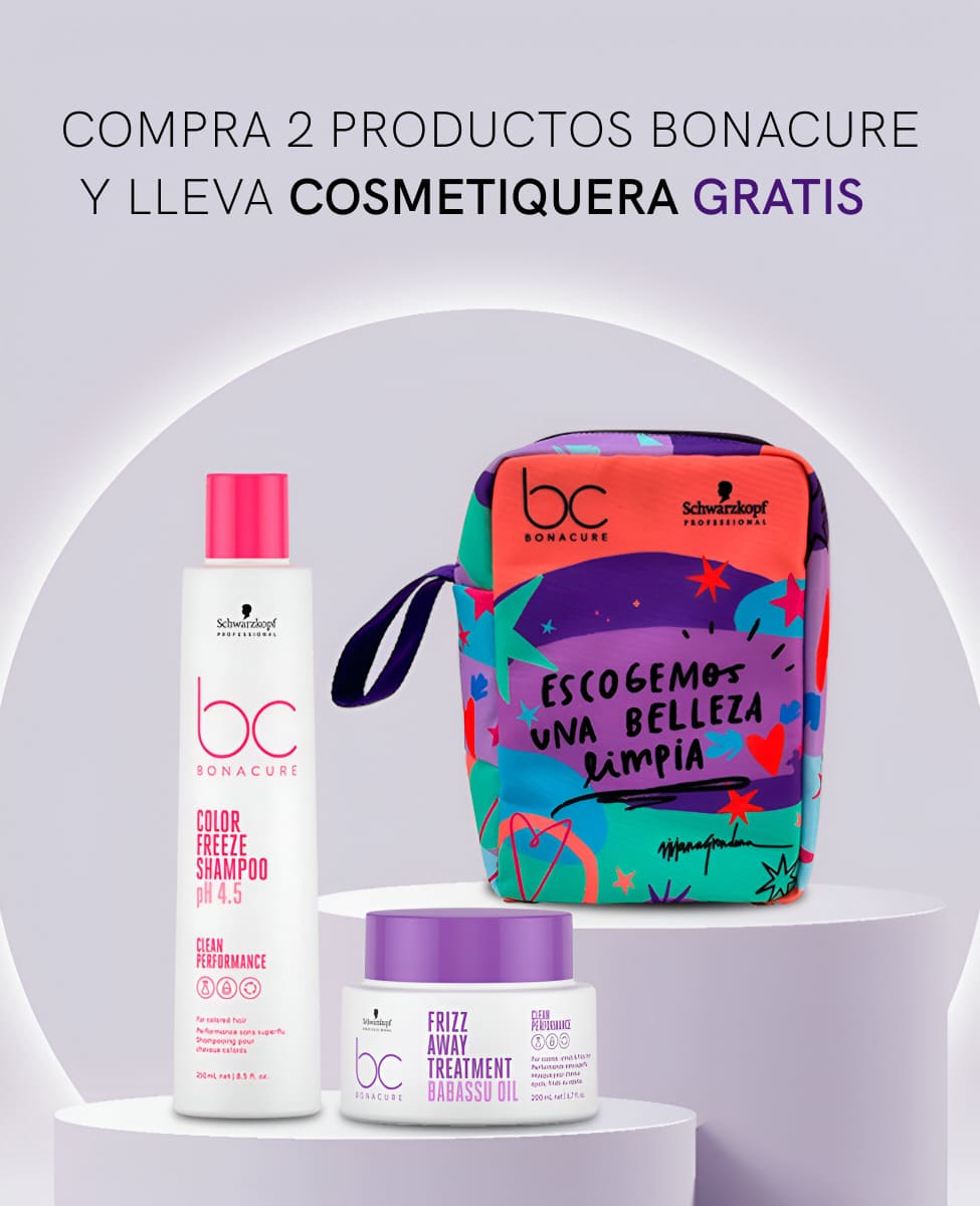 Compra dos productos Bonacure y lleva cosmetiquera gratis