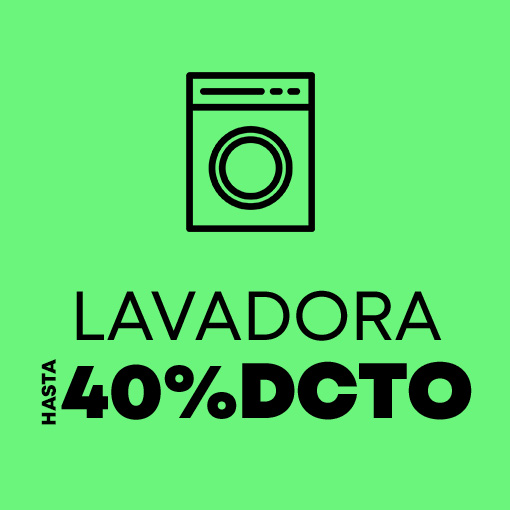 Lavadoras hasta 40%