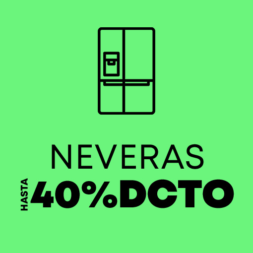 Neveras hasta 40%
