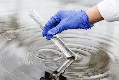 Water testing by a research professional