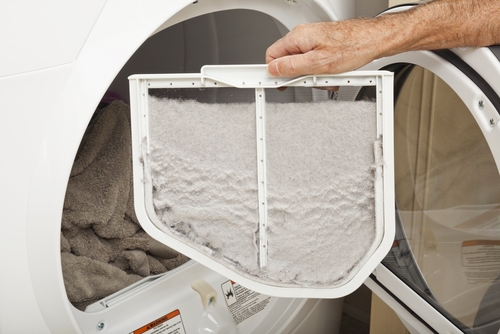 Too much dryer lint in the dryer vent can be a fire hazard in your home