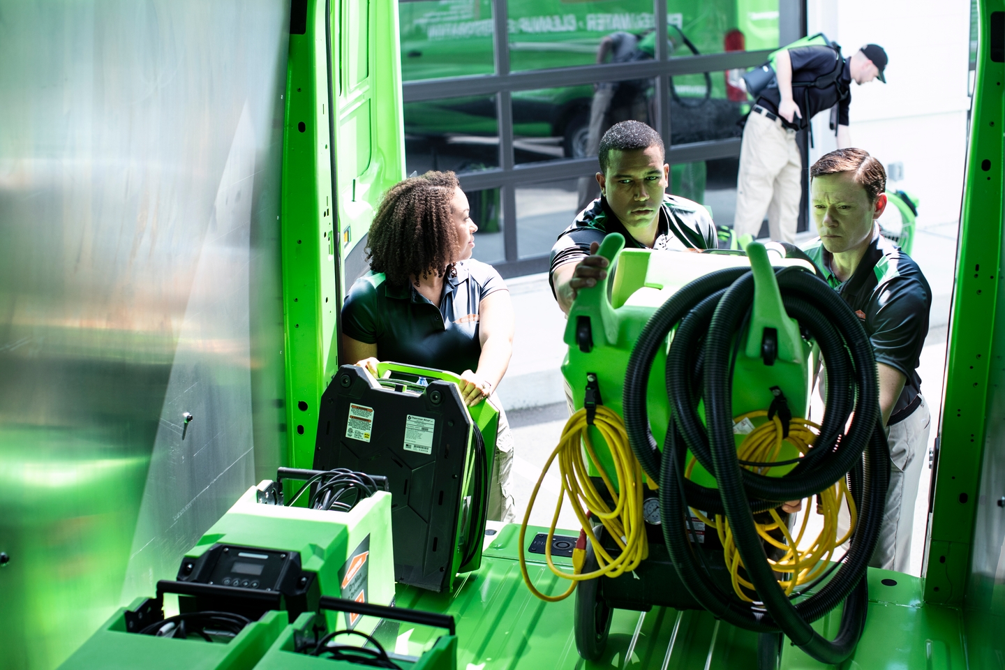 Extra equipment being loaded into SERVPRO truck

SERV1444 Three Year usage. Limited to Internal use at corporate on digital, social and website, with three yea print usage beginning 10/1/2021