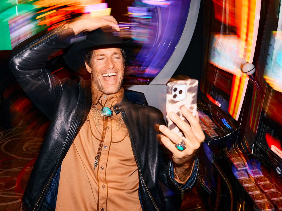 Cowboy Wins Big on Slot Machine
