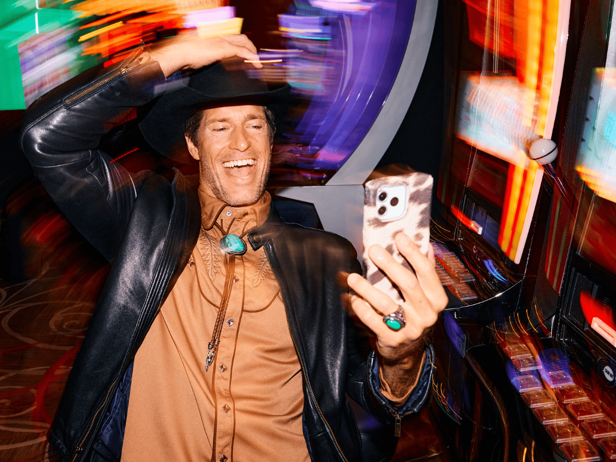 Cowboy Wins Big on Slot Machine