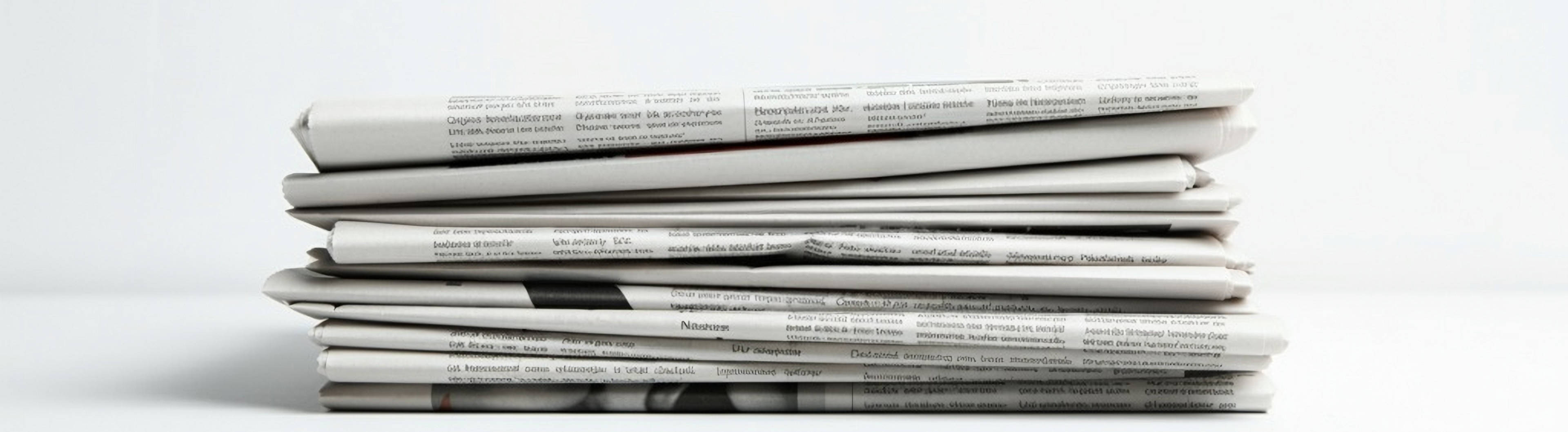 Stack of newspapers