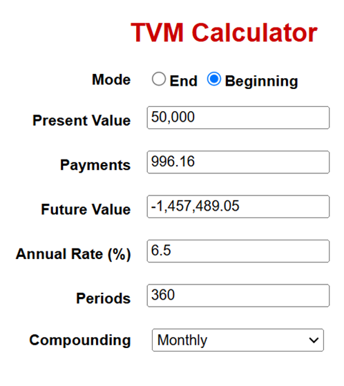 TVM calculator