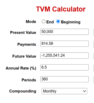 TVM calculator