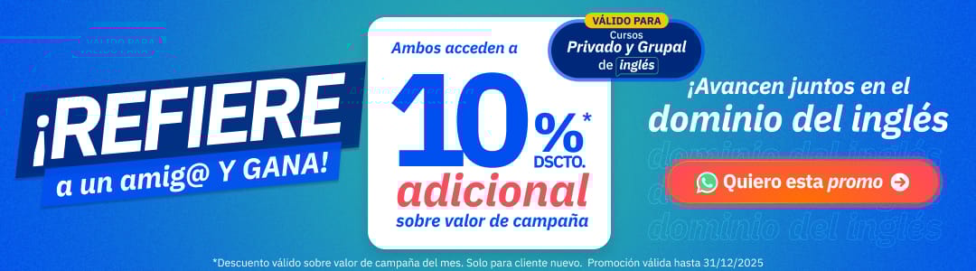 Programa de referios en cursos de inglés