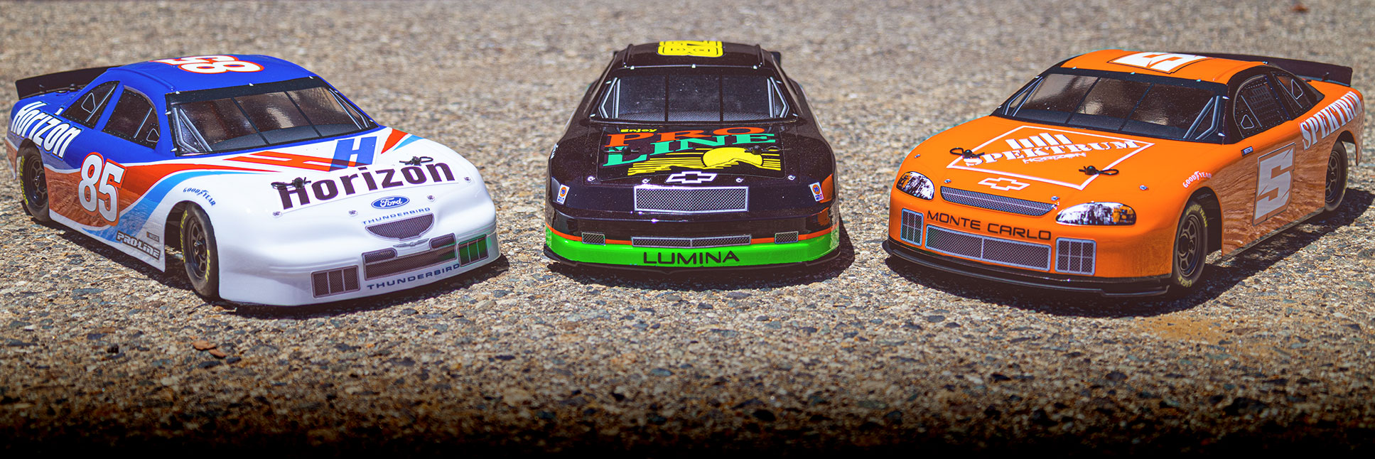 Pro-Line 90s Retro NASCARÂź Bodies for LosiÂź NASCARÂź RC Racecar Pro-Line 90s Retro NASCARÂź Bodies for LosiÂź NASCARÂź RC Racecar