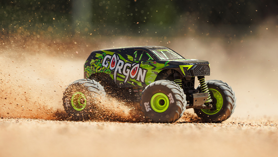 ARRMA 1/16 GORGON GROM 4X4 Ready-to-Run Brushed RC Monster Truck Battery and Charger Included
