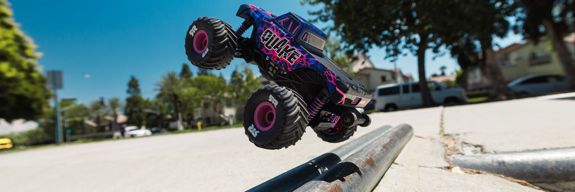 Shop the 1/16 QUAKE GROM 4X4 RTR Brushed Monster Truck now!