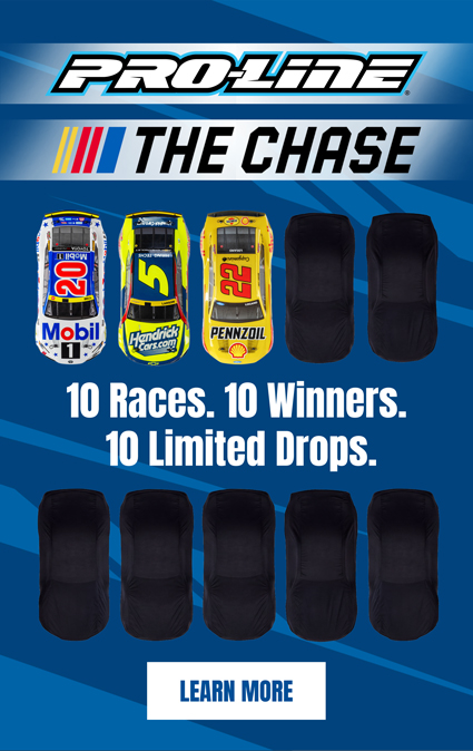 Learn more about the Pro-Line NASCAR The Chase Limited Edition Drop Calendar on Horizon Hobby Pro-Line Racing NASCAR The Chase Limited Edition Drop Calendar Graphic