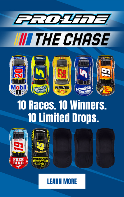 Learn more about the Pro-Line NASCAR The Chase Limited Edition Drop Calendar on Horizon Hobby Pro-Line Racing NASCAR The Chase Limited Edition Drop Calendar Graphic
