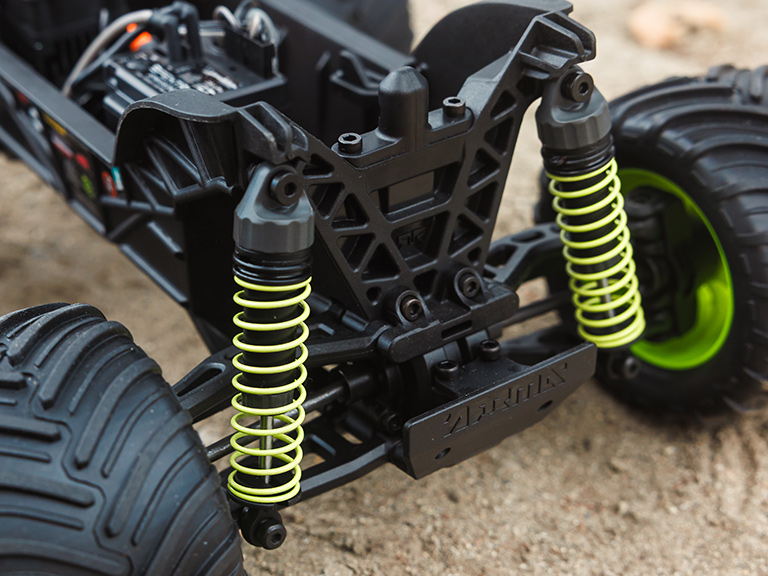 ARRRMA GORGON GROM RC Monster Truck adjustable suspension and all-new chassis
