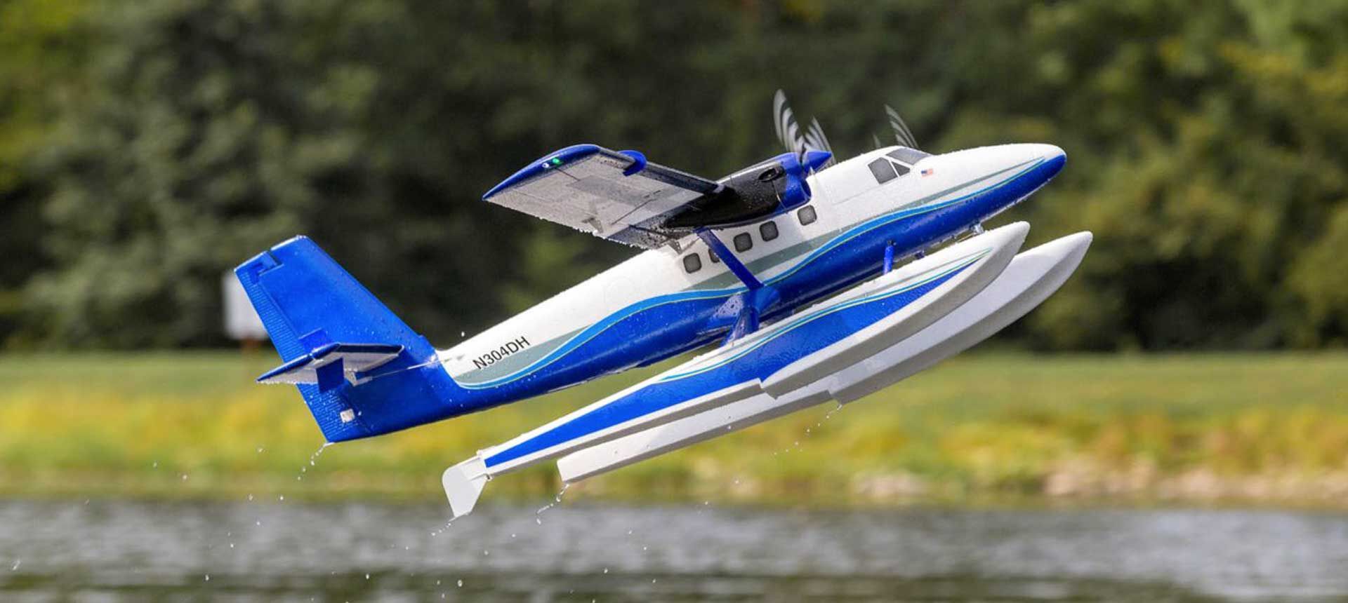 E-fliteÂź Twin Otter 1.2m PNP & BNF Basic Airplane (includes floats)