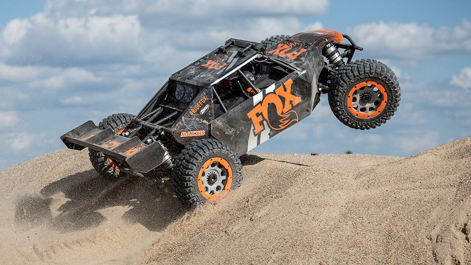 Losi 1/5 DBXL-E 2.0 V2 8S 4X4 Ready-to-Run Brushless RC Desert Buggy Action Shot