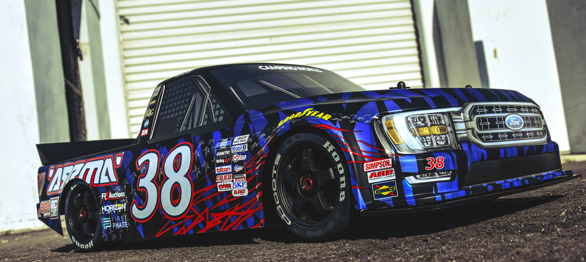 ARRMA RC on No. 38 Ford F-150 Team Truck