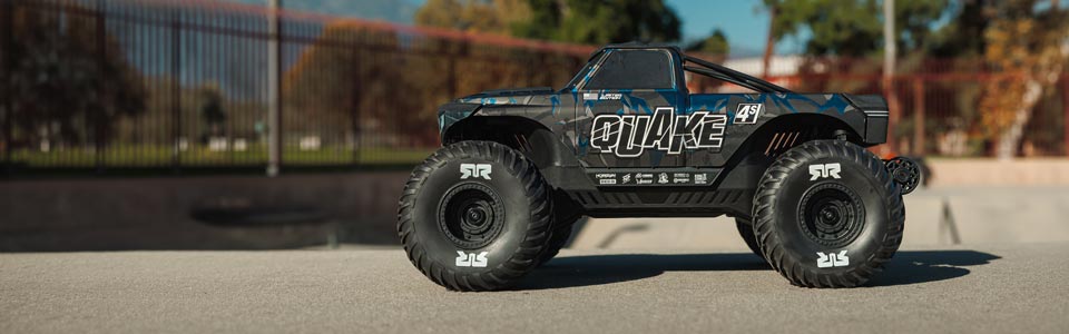 ARRMA 1/8 QUAKE 4S LIMITED EDITION in Iridescent Black/Pearl trim scheme