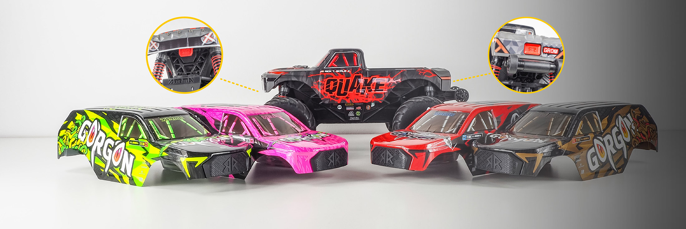 Buy 1 QUAKE GROM and get 1 GORGON GROM body for free 