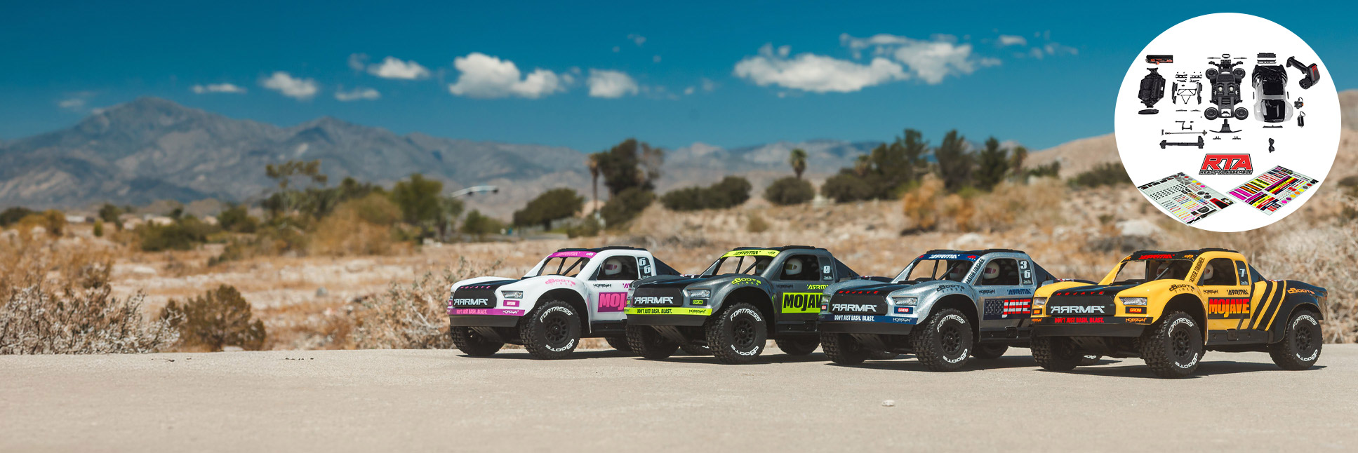 Lifestyle image of the ARRMA Mojave Grom Kit Lifestyle image of the ARRMA Mojave Grom Kit