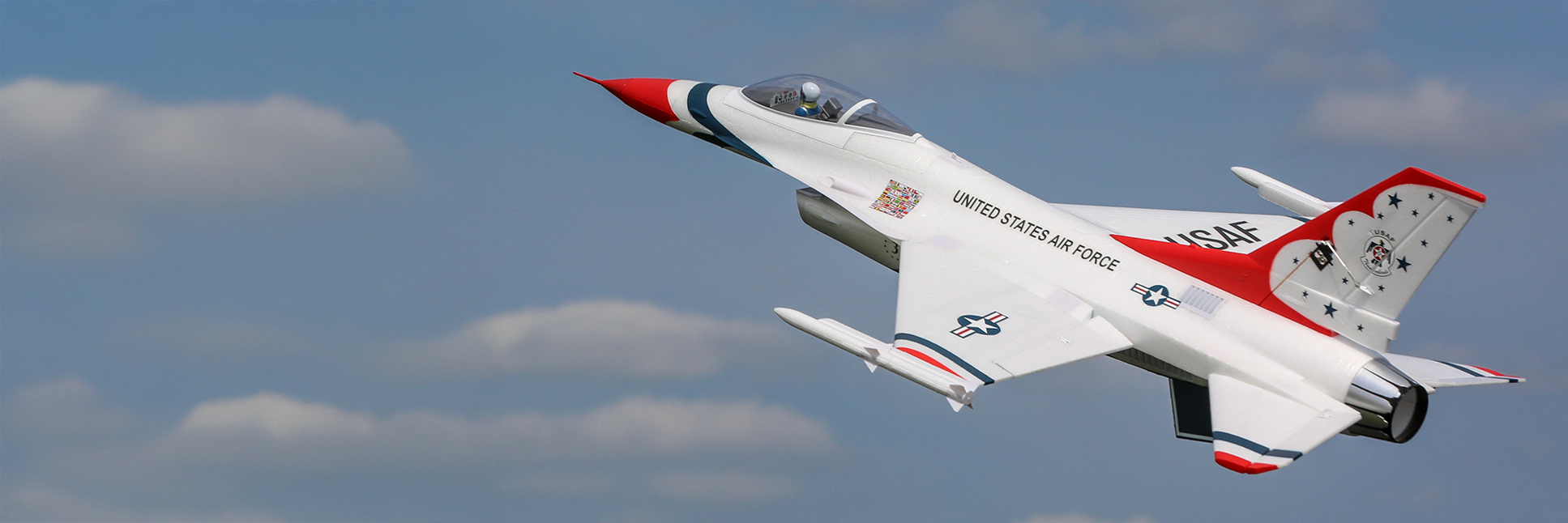 E-flite F-16 Thunderbirds 70mm EDF Jet Bind-N-Fly Basic AS3X and SAFE Select RC Jet Plane