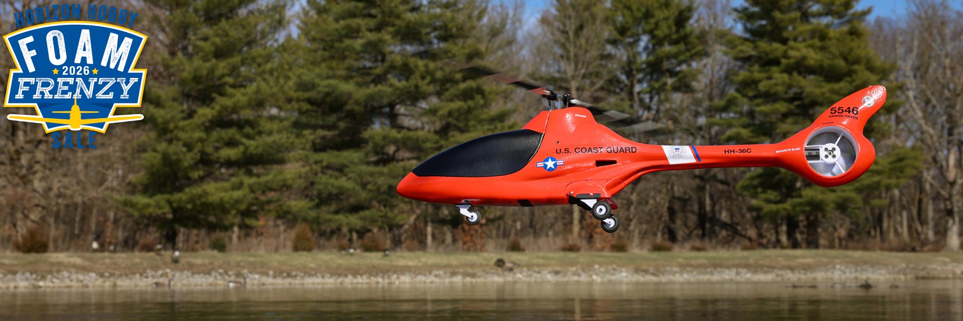 Blade Eclipse 360 Coast Guard Bind-N-Fly Basic RC Helicopter with AS3X and SAFE 