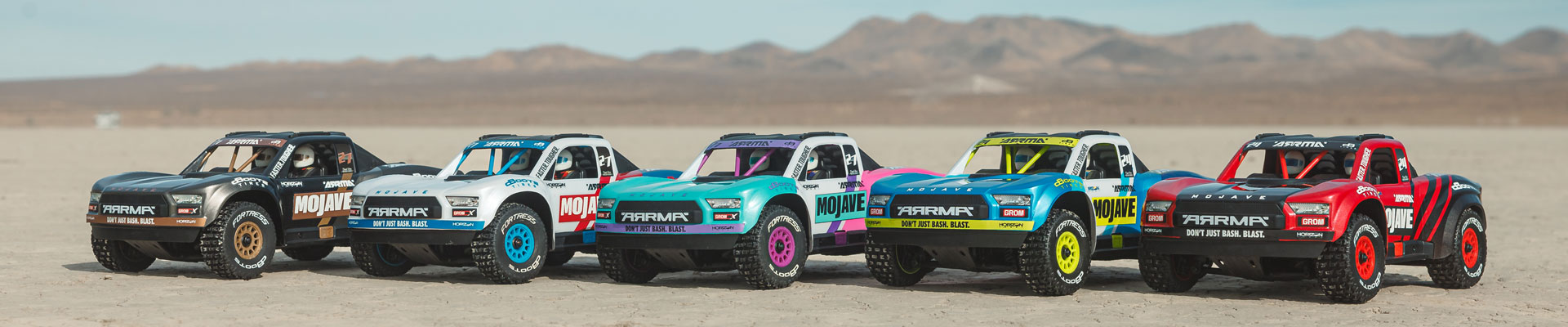 ARRMA MOJAVE 4X4 Small-Scale Ready-to-Run RC Desert Truck Family Glamour Shot