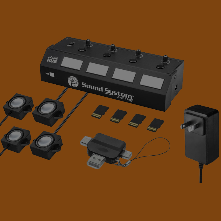 Just Plug Sound System - Sound Hubs & Power Supply Just Plug Sound System - Sound Hubs & Power Supply