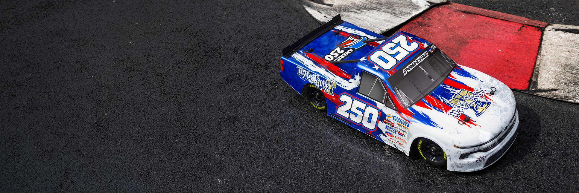 Pro-Line America 250 Limited Edition Chevrolet Silverado RC Truck Body for Losi NASCAR RC Race Car Pro-Line America 250 Limited Edition Chevrolet Silverado RC Truck Body for Losi NASCAR RC Race Car