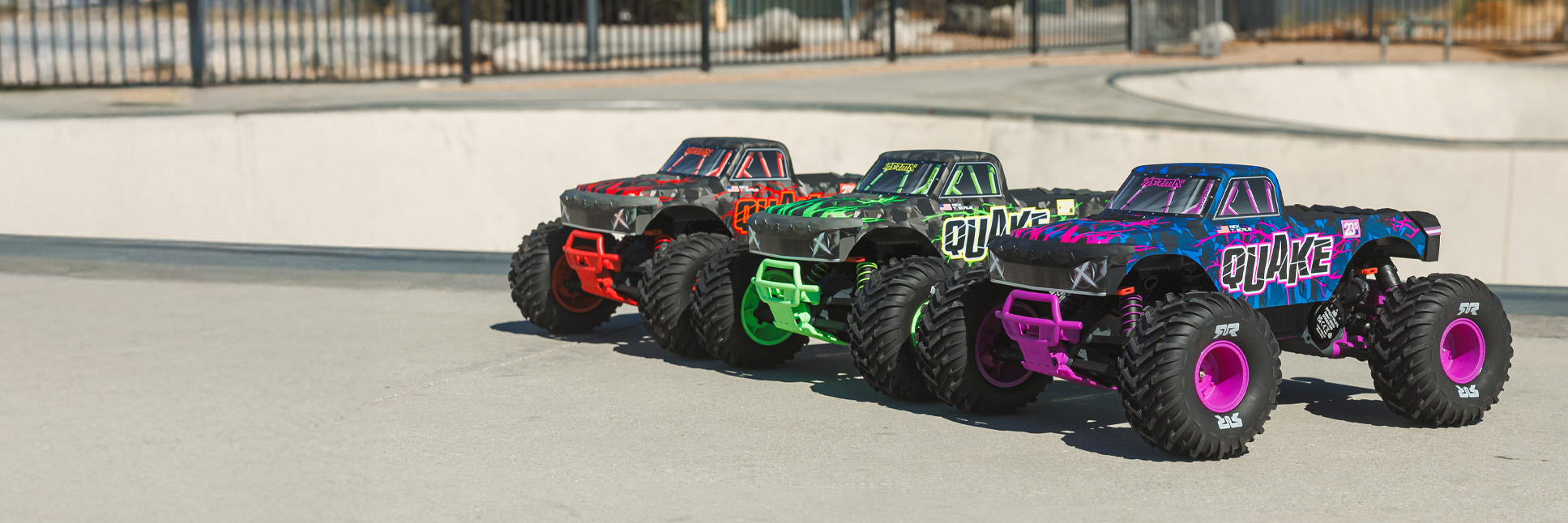 ARRMA 1/10 QUAKE 2WD 223S DSC BLX Brushless Ready-to-Run RC Monster Truck