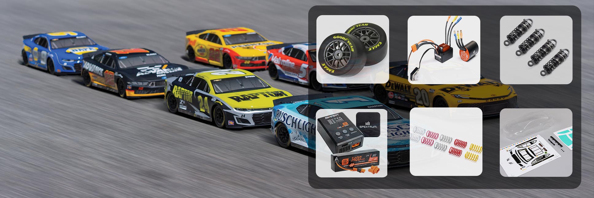 Image of Losi NASCAR 2025 Fantasy Line Up and Parts